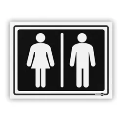PLACA SINALIZACAO PS67 MASCULINO/FEMININO - 08194 - Data Brasil - EPI's & Treinamentos