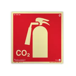 PLACA 20X20 PAF324 E5C EXTINTOR DE INCENDIO CO2 - ... - Data Brasil - EPI's & Treinamentos