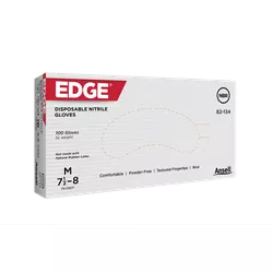 LUVA NITRILICA EDGE 82-134 CAIXA C/ 100UNID AZUL C... - Data Brasil - EPI's & Treinamentos