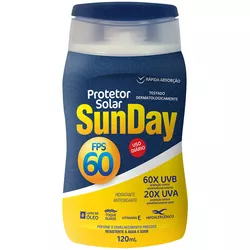 PROTETOR SOLAR FPS 60 1/3 UVA 120ML - 21360 - Data Brasil - EPI's & Treinamentos