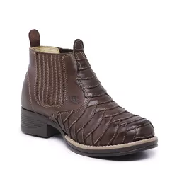 Botina Country Masculina Vira Francesa Castor | KRN SHOES