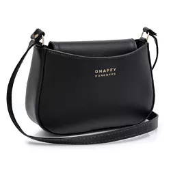 Bolsa Feminina Pequena Tiracolo Preto Dhaffy - 310... - DHAFFY