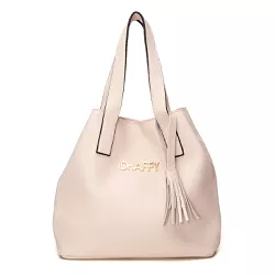 Bolsa Feminina Grande, Alça de Ombro/Mão Creme Dha... - DHAFFY