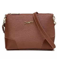 Bolsa Feminina Pequena Transversal Ajustável Marro... - DHAFFY