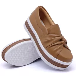 Nó Frontal Sola Alta Caramelo - DK Shoes | Tênis Casuais Femininos