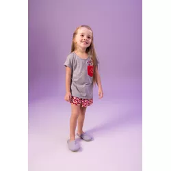 Baby Doll Infantil em Malha com Blusa com Mangas -... - D'Noite - Pijamas e Homewear