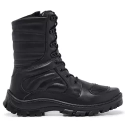 Coturno Bota Militar Couro Bovino Preto 500 Preto ... - Docvi Distribuidora