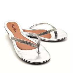 Sandália Feminina Rasteirinha Salto 2 Cm de Dedo 7... - Docvi Distribuidora