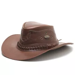 Chapéu Country de Couro Cowboy Rodeio Americano Ca... - Docvi Distribuidora