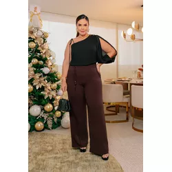 Blusa de crepe - 17656 - Dominique por Fátima Abrahão | Elegante e atemporal