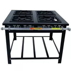 Fogão 4 Bocas Baixa Pressão 40x40 - Venâncio - Dom Pedro Refrigeração