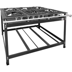 Fogão 6 Bocas Baixa Pressão 40x40 Linha Luxo - MR ... - Dom Pedro Refrigeração