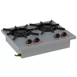 Fogão 2 Bocas Baixa Pressão 30x30 de Alvenaria - I... - Dom Pedro Refrigeração