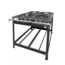 Fogão 4 Bocas Baixa Pressão 40x40 Linha Luxo Light... - Dom Pedro Refrigeração