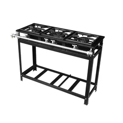Fogão 3 Bocas Alta Pressão 30x30 Linha Economy - C... - Dom Pedro Refrigeração