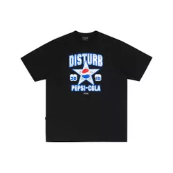 Camiseta Disturb Cola Star Black - 5429 - DREAMS SKATESHOP