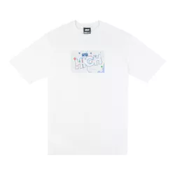Camiseta High Tee Maps White - 5495 - DREAMS SKATESHOP