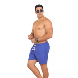 Short Linho Masculino Bermudinha - Azul - BERLINHO... - LORENZZO LOPEZ DROPSHIPPING