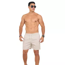 Short Linho Masculino Bermudinha - Bege - BERLINHO... - LORENZZO LOPEZ DROPSHIPPING
