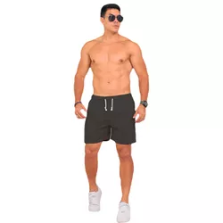 Short Linho Masculino Bermudinha - Preto - BERLINH... - LORENZZO LOPEZ DROPSHIPPING