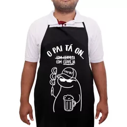 Avental Oxford de cozinha Personalizado Pais O Pai... - DuChico 