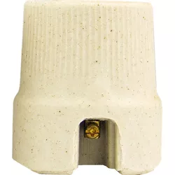 PORTA LAMPADA E-27 BASE LARGA PORCELANA - Eletro Light