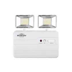 LUMINARIA DE EMERGENCIA LED 2 FAROIS 10W 2200LM - Eletro Light