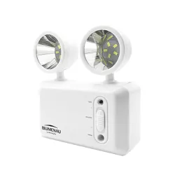 Luminaria de Emergencia Led 2 Farois Blumenau 3W 6... - Eletro Light