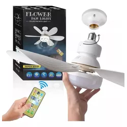 Ventilador De Teto Led E27 60w Com Lampada e Contr... - Eletro Light