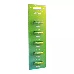 Kit com 5 Pilhas A23 Elgin Para controle Portão - Eletro Light