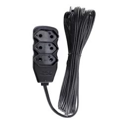 EXTENSAO 2 X 0.75MM 10A 5M PRETA - Eletro Light