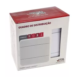 QUADRO DISTRIBUIÇÃO 8 DISJUNTORES SOBREPOR - Eletro Light