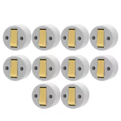 Kit 10 Interruptores Sobrepor 1S 10A - Ilumi - Eletro Light