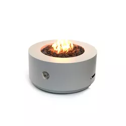 Lareira Fire Pit Á Gás Para Área Externa Coliseum Base Metálica Cinza - K3 Imports - 8306 - Empório do Lazer