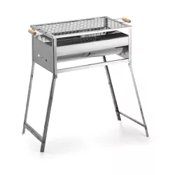 Churrasqueira Portátil Inox - N2 com Grelha Moeda - Líder - 1703 - Empório do Lazer