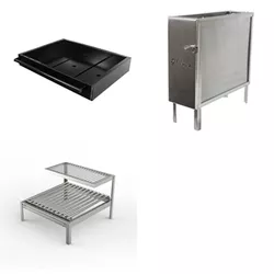 Kit Grillex Braseiro Ac e Firebox 2000 Pro Inox Com Parrilla 4 Inox - Giragrill - 3508 - Empório do Lazer