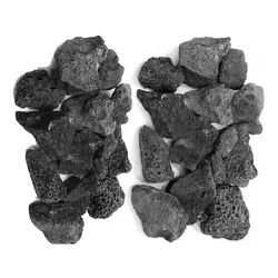 Pedra Vulcânica Preta Para Lareira Ou Churrasqueira Pacote 3kg - 3431 - Empório do Lazer