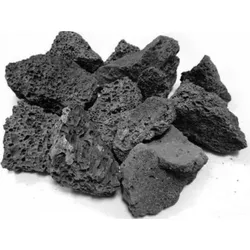 Pedra Vulcânica Preta Para Lareira Ou Churrasqueira Pacote 2kg - 3430 - Empório do Lazer