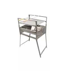 Churrasqueira Portátil Inox - N4 - Líder - 1701 - Empório do Lazer