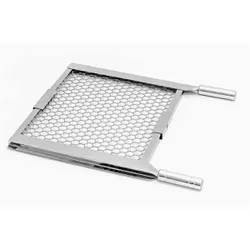 Grelha de Inox Furo Moeda Regulável com Abas 63/68,5cm - Jotas Grill - 2197 - Empório do Lazer