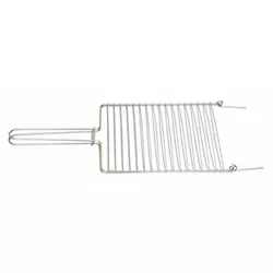 Grelha Dupla Côncava Inox 24x28 - Jotas Grill - 5299 - Empório do Lazer