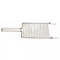 Grelha Dupla Reta Inox 24x28cm - Jotas Grill - 2540 - Empório do Lazer