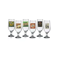 Jogo 6 Copos para Cerveja Floripa Retrô - H. Martin - 2236 - Empório do Lazer