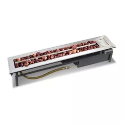 Lareira a Gás Modelo Stile 110cm - Jx Metais - 2982 - Empório do Lazer