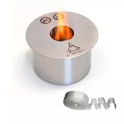 Queimador Ecológico Para Lareira Etanol 2,5 Litros Redondo Com Fita Térmica - K3 Imports - 937 - Empório do Lazer