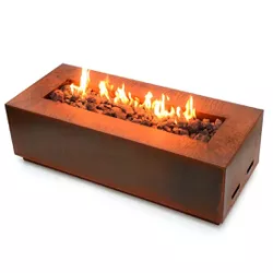 Lareira Fire Pit Á Gás Para Área Externa Santa Helena Corten - K3 Imports - 7758 - Empório do Lazer