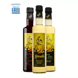 Vinho em Triplo - Red Anthos, White Anthos e Retsi... - Empório Grego