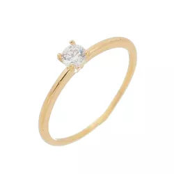 Anel Solitário em Ouro 18K 750 Com Pedra - S1265 - EMPORIUM DAS ALIANÇAS
