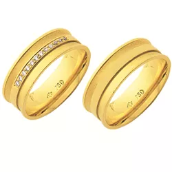 Alianças de casamento e noivado em ouro 18k 750 tr... - EMPORIUM DAS ALIANÇAS