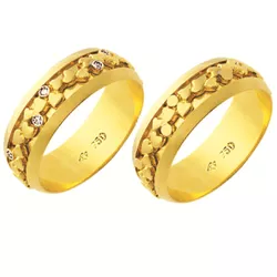 Alianças de casamento e noivado em ouro 18k 750 tr... - EMPORIUM DAS ALIANÇAS